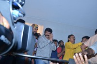 Balakrishna watches Gautamiputra Satakarni at Bramarambha theatre
